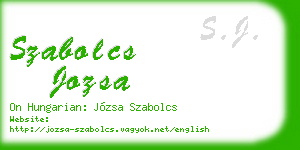szabolcs jozsa business card